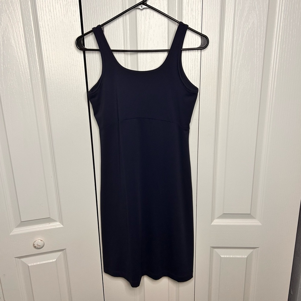 Columbia PFG Dress Womens Size SP Navy Blue Sleeveless Omni Shade UPF 50 Comfort
